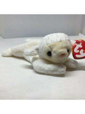 Ty Beanie Babies Fleece Sheep Plush Stuffed Animal Retired W Tag March 21 1996